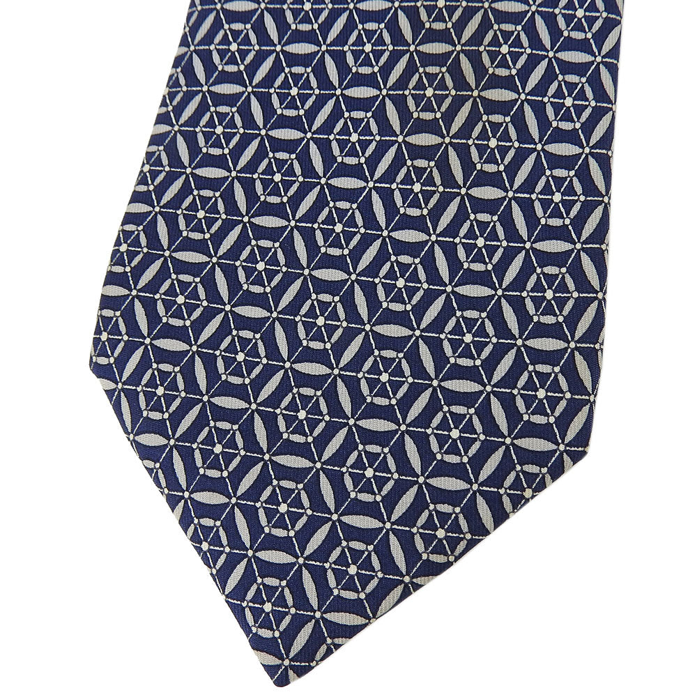 Hermes Silk Tie Navy