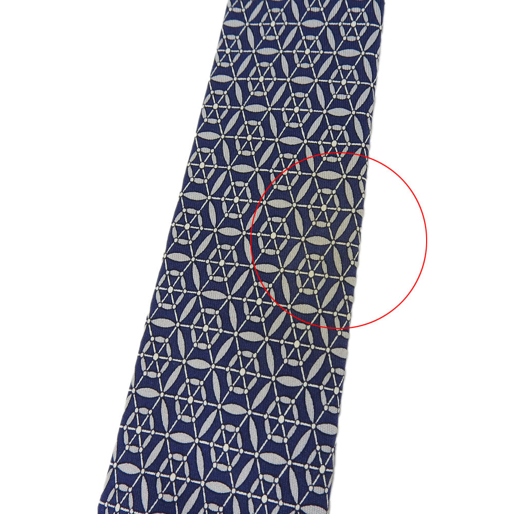 Hermes Silk Tie Navy