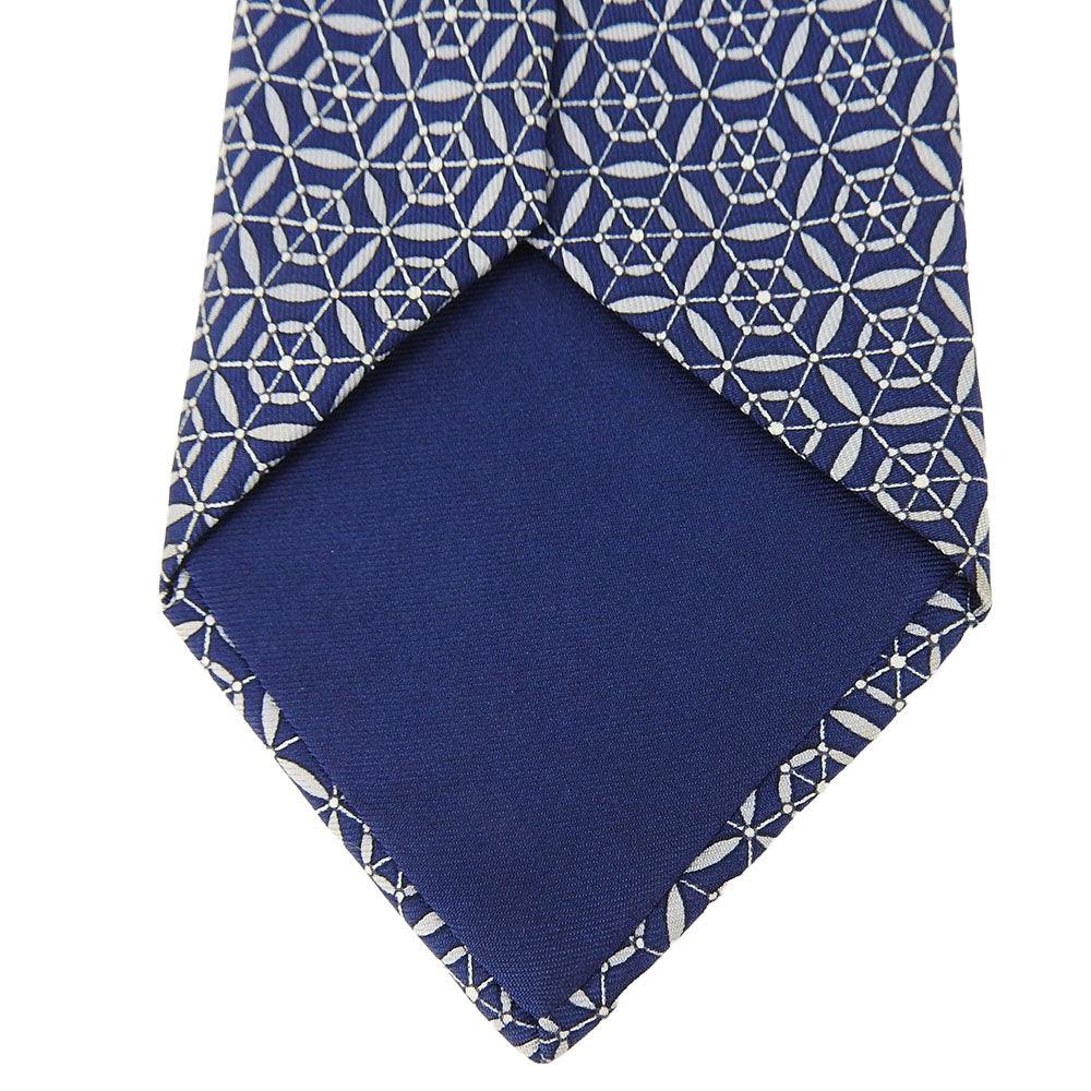 Hermes Silk Tie Navy