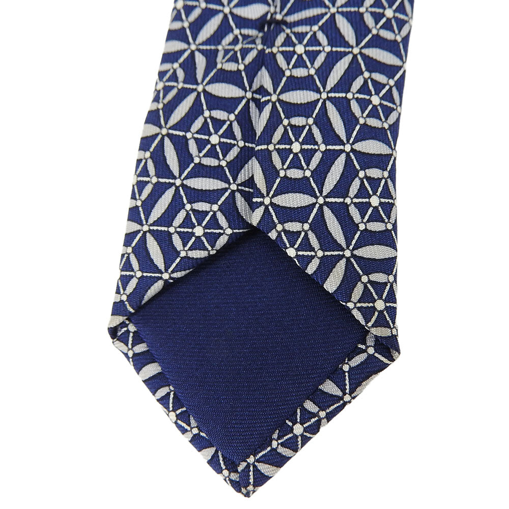 Hermes Silk Tie Navy