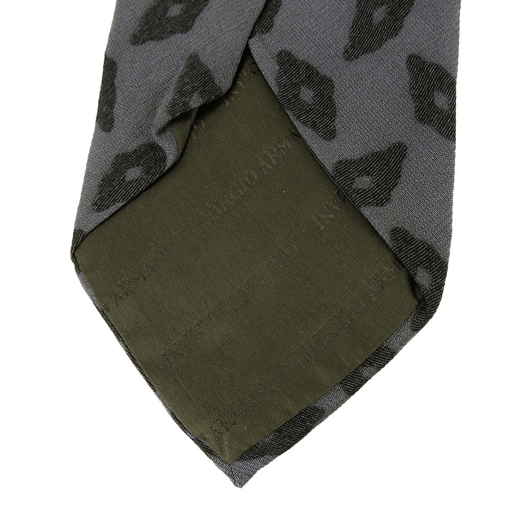 Giorgio Armani Silk Tie Navy Gray