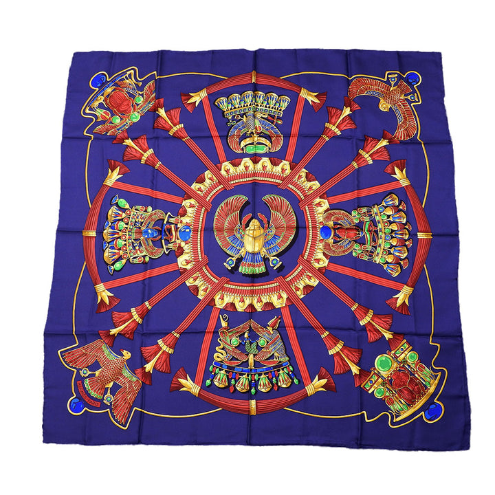 Hermes Silk Scarf Carre 90 Purple