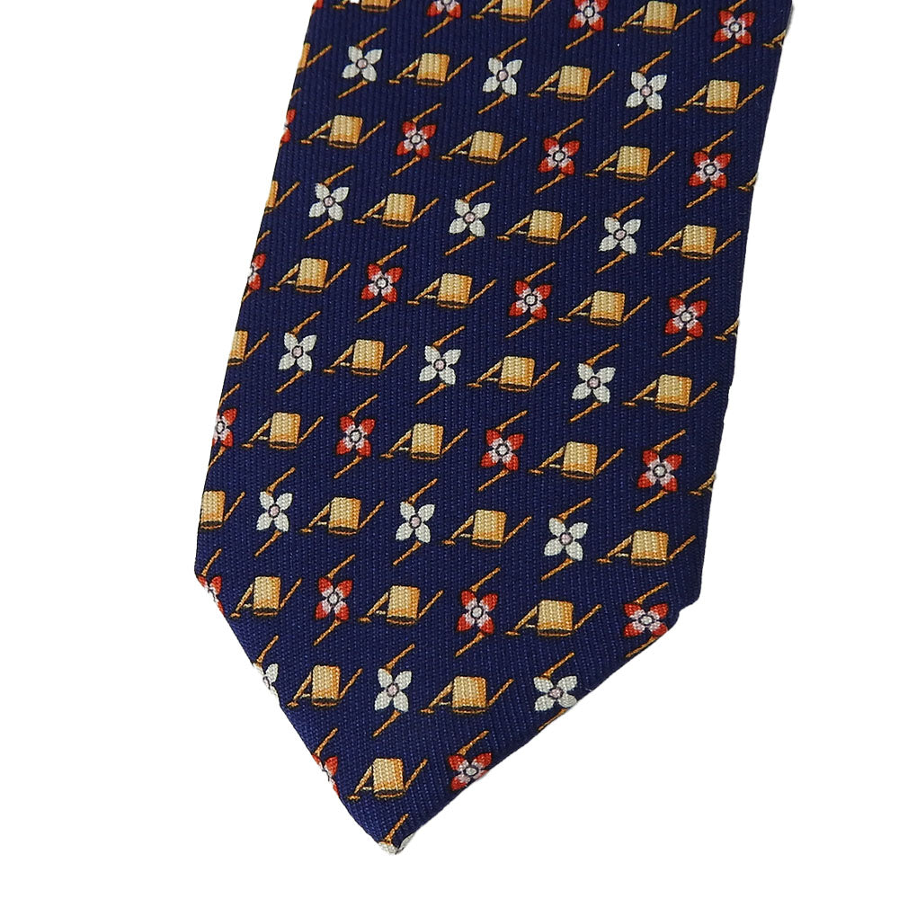 Salvatore Ferragamo Silk Tie Navy