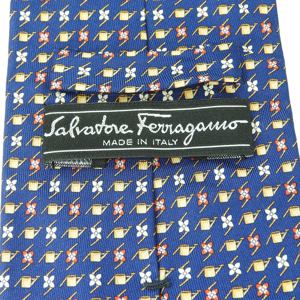 Salvatore Ferragamo Silk Tie Navy