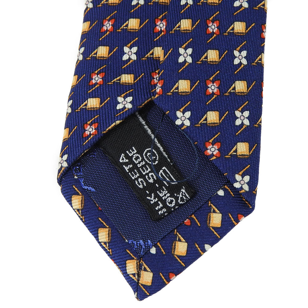 Salvatore Ferragamo Silk Tie Navy