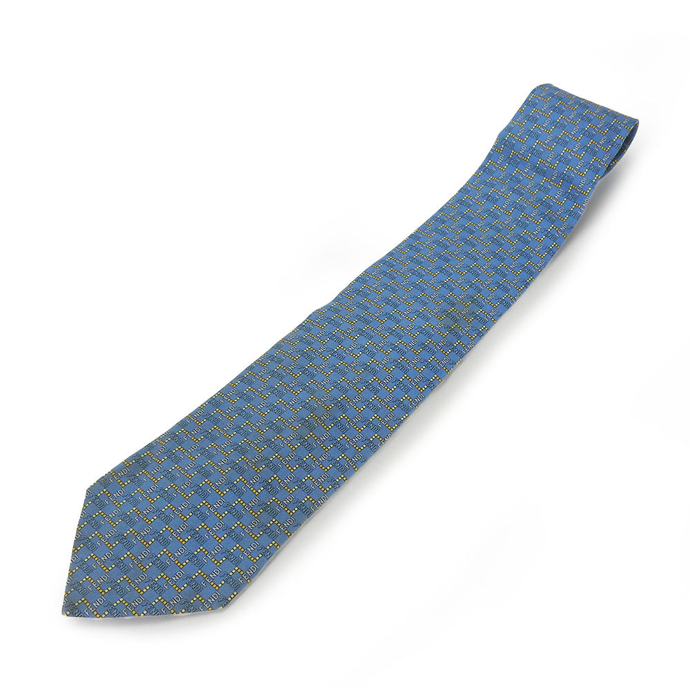 Fendi Silk Tie Blue