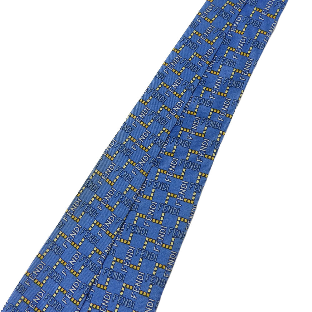 Fendi Silk Tie Blue