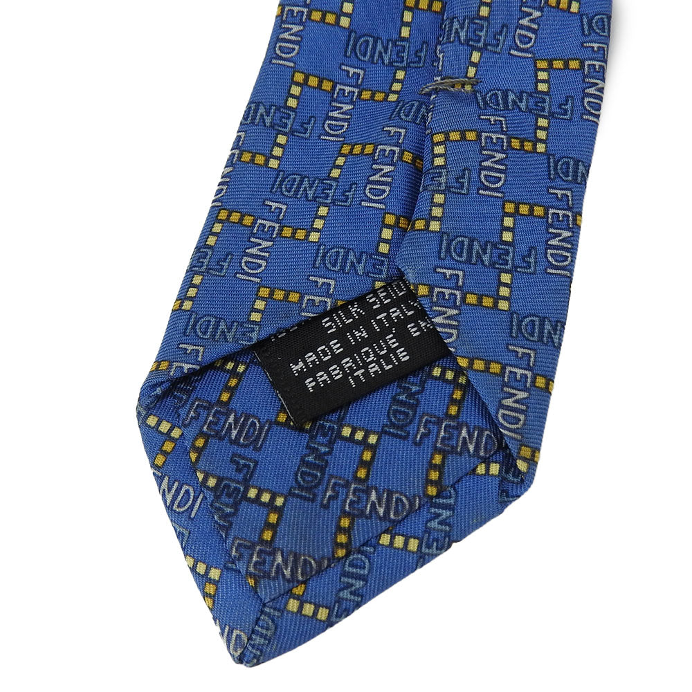 Fendi Silk Tie Blue