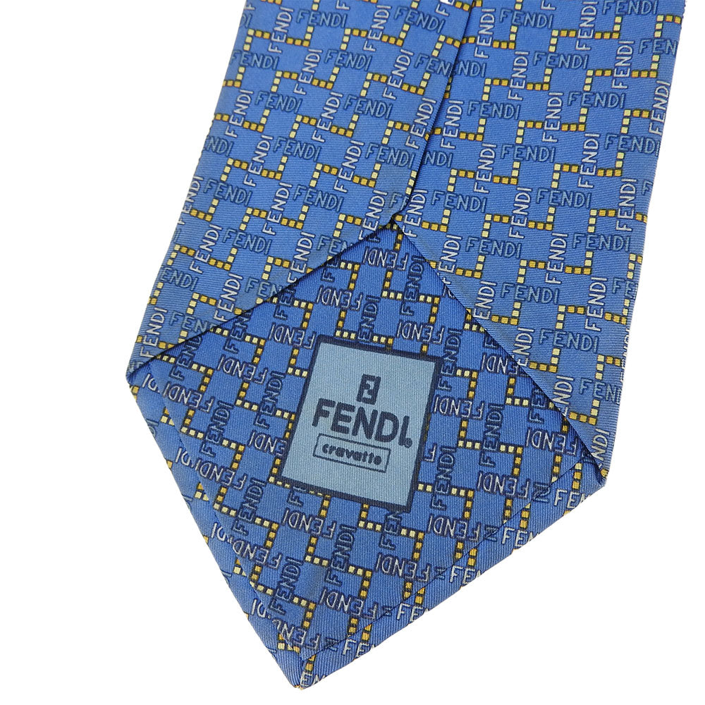 Fendi Silk Tie Blue