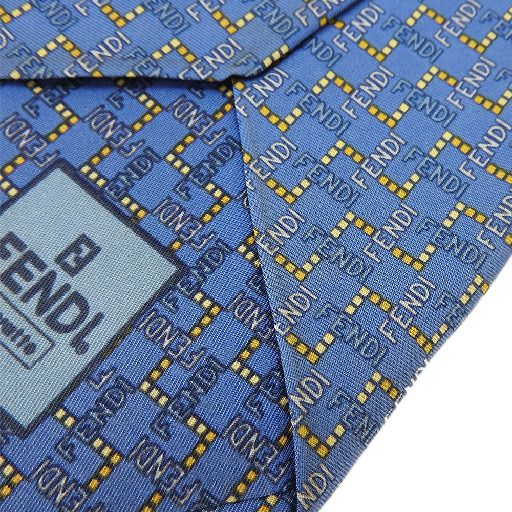 Fendi Silk Tie Blue