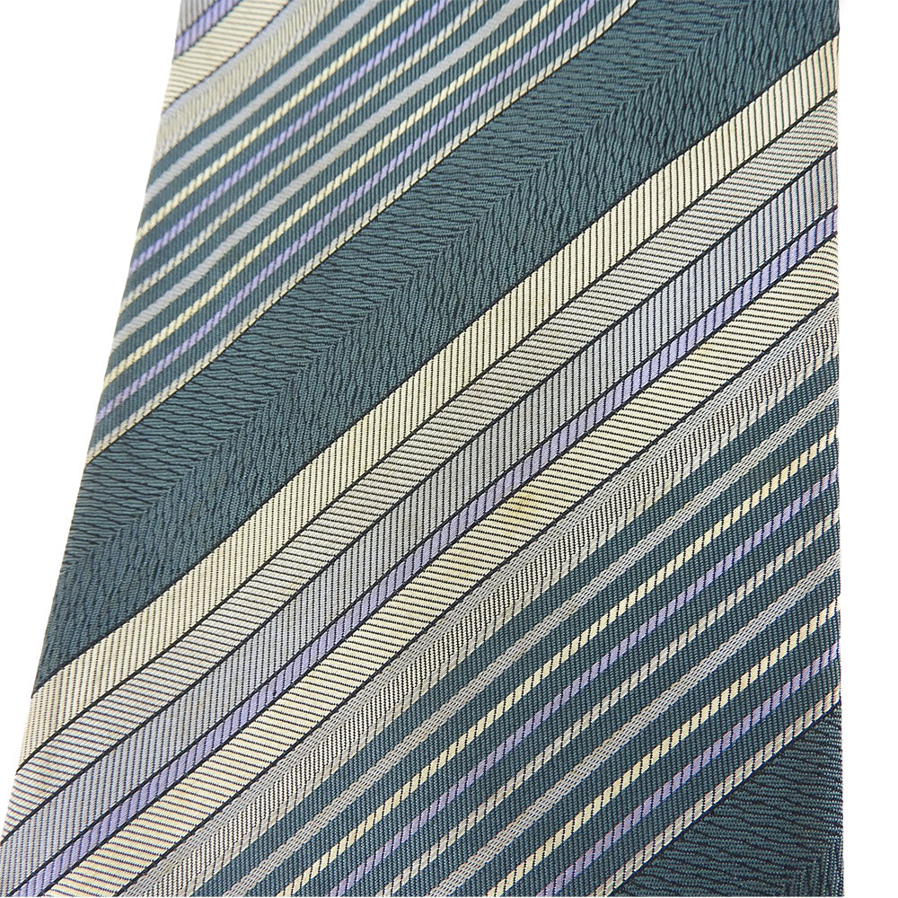 Yves Saint Laurent Silk Tie Green Gray