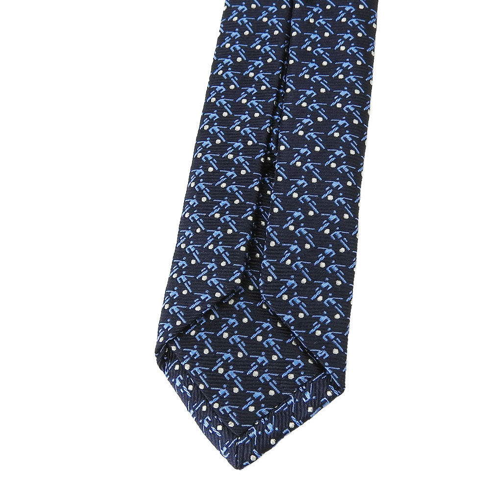 Bvlgari Silk Tie Navy