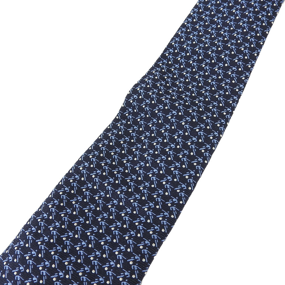 Bvlgari Silk Tie Navy