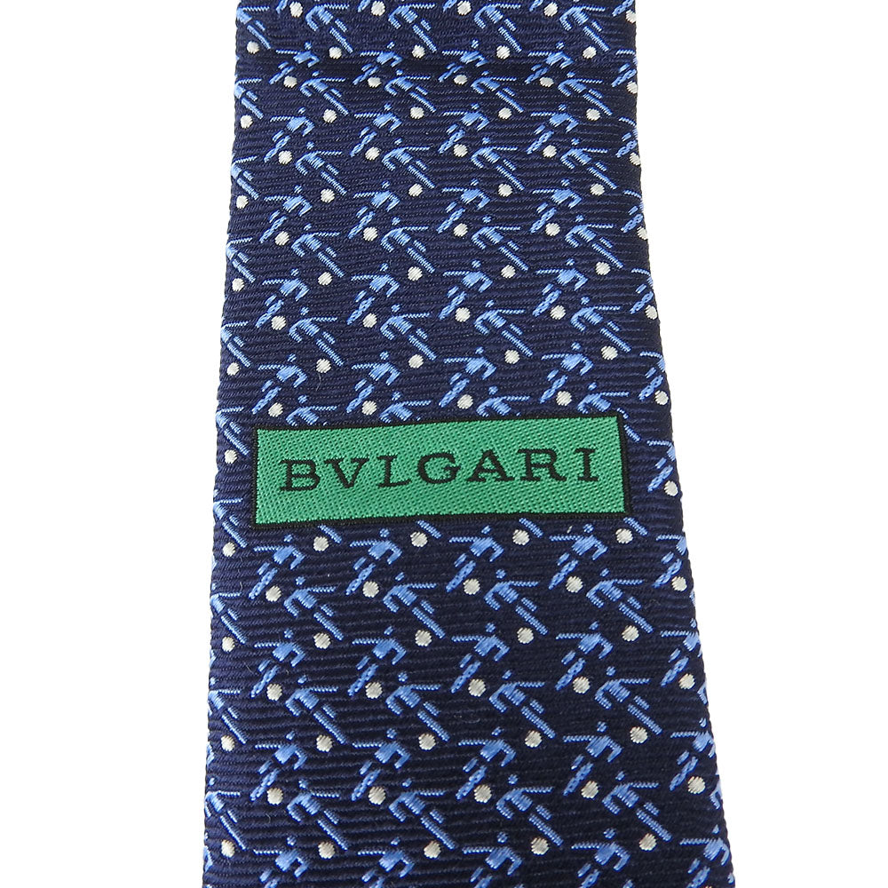 Bvlgari Silk Tie Navy