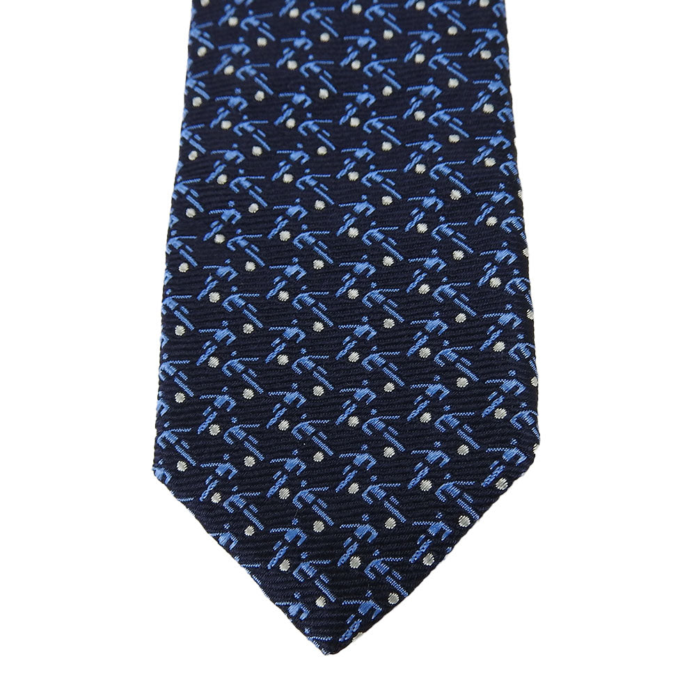 Bvlgari Silk Tie Navy