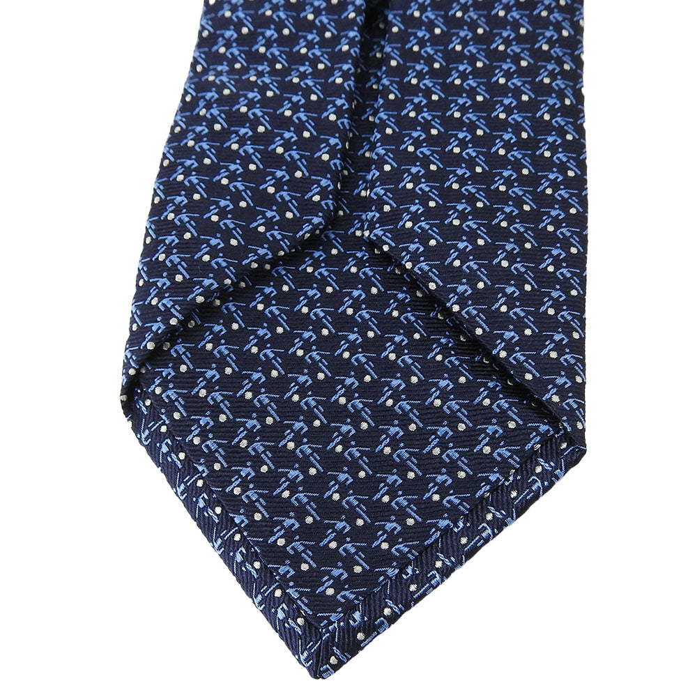 Bvlgari Silk Tie Navy