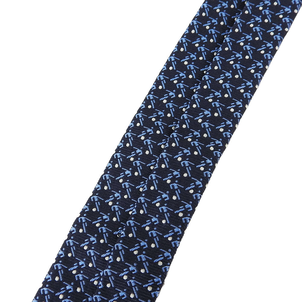 Bvlgari Silk Tie Navy