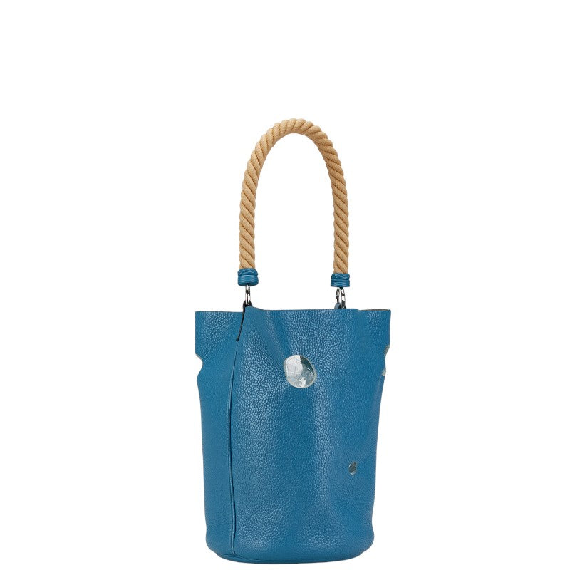 Hermes Mangue PM Handbag Blue Jean