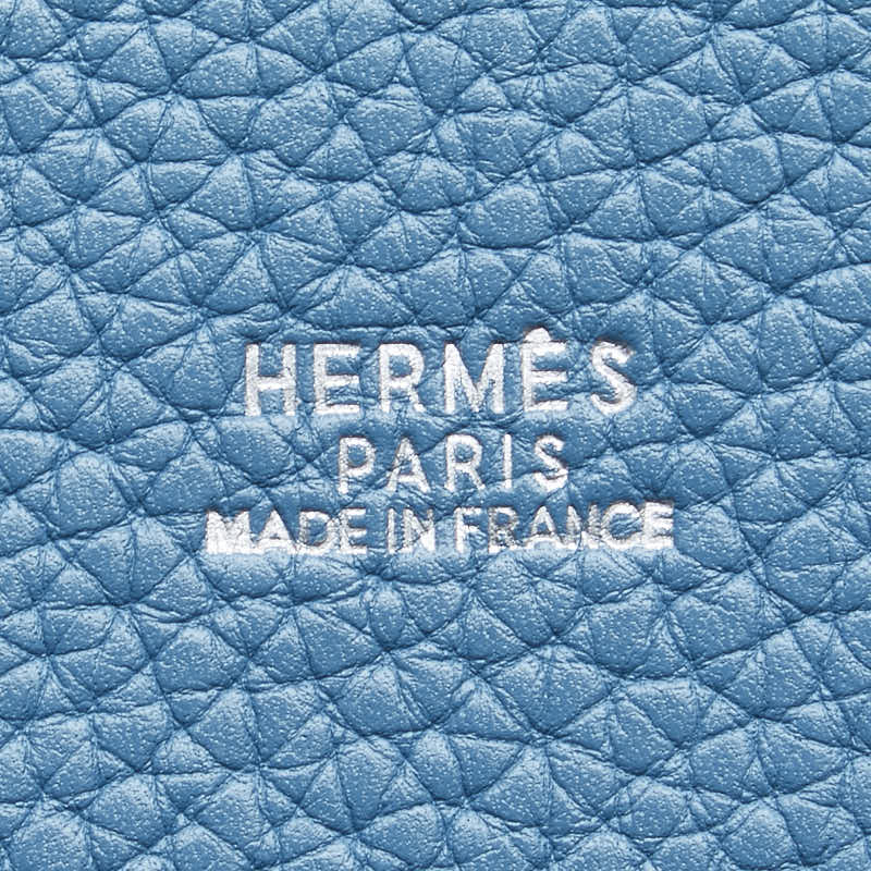 Hermes Mangue PM Handbag Blue Jean