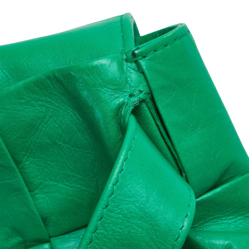 Bottega Veneta Cassette Waist Bag Green Calfskin