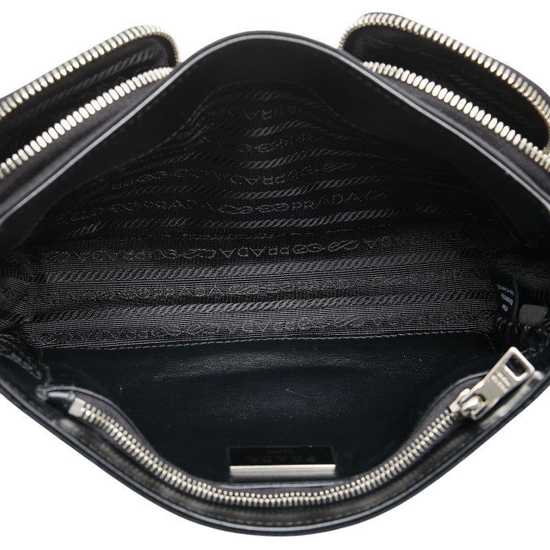 Prada Nylon Leather Logo Crossbody Bag 1BD295