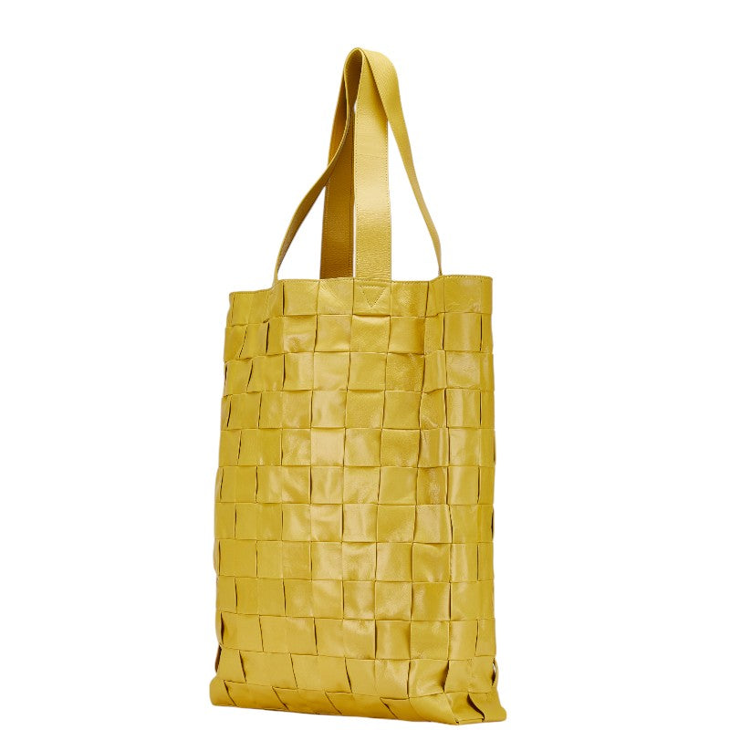 Bottega Veneta Maxi Intrecciato Cassette Tote Bag Yellow