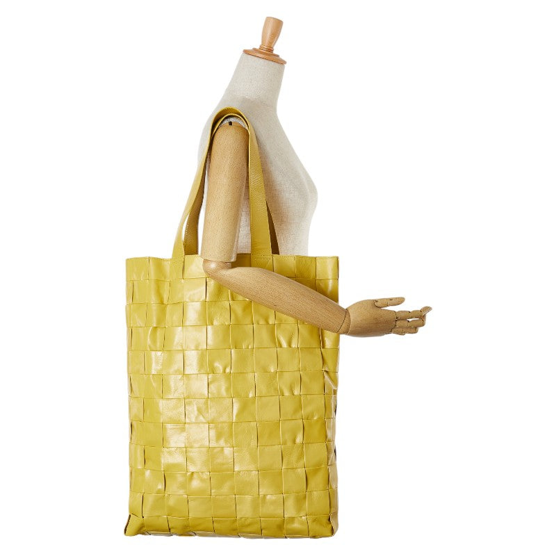 Bottega Veneta Maxi Intrecciato Cassette Tote Bag Yellow