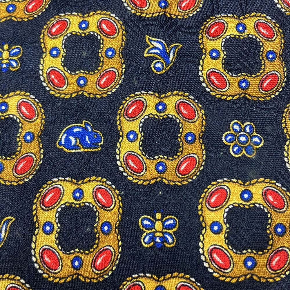 Christian Dior Silk Tie Navy