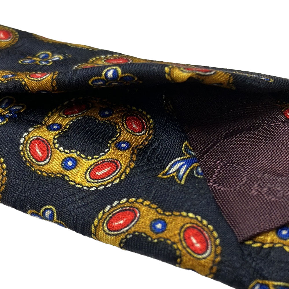 Christian Dior Silk Tie Navy