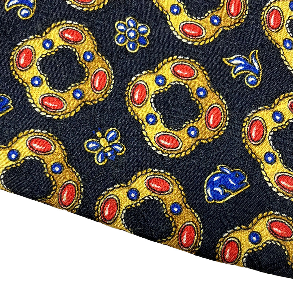 Christian Dior Silk Tie Navy