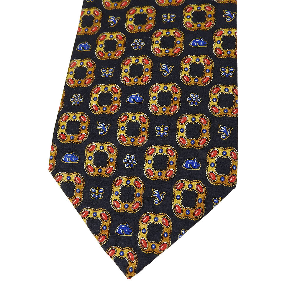 Christian Dior Silk Tie Navy