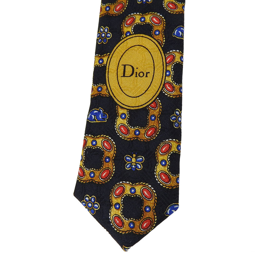 Christian Dior Silk Tie Navy