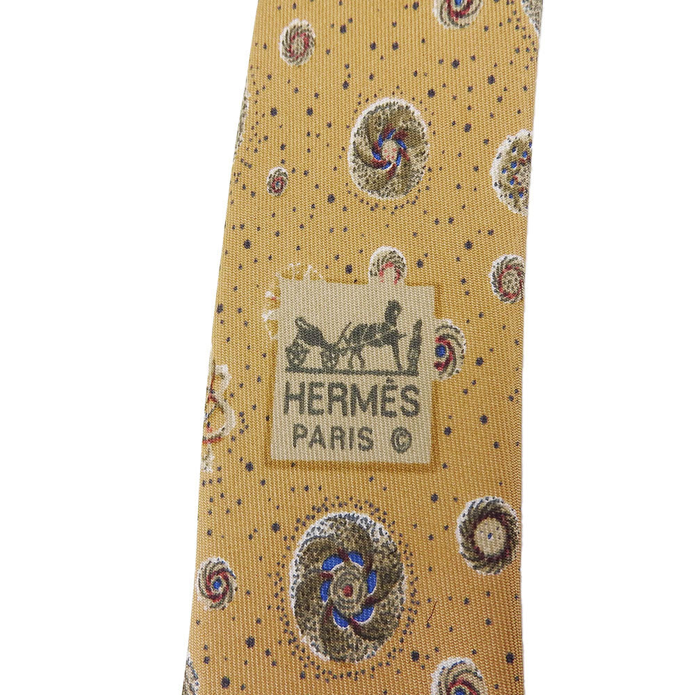 Hermes Silk Tie Beige