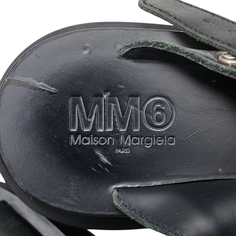 Maison Margiela Leather Platform Sandals Black