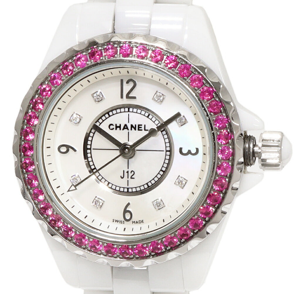 Chanel J12 Ceramic Pink Sapphire Quartz Watch