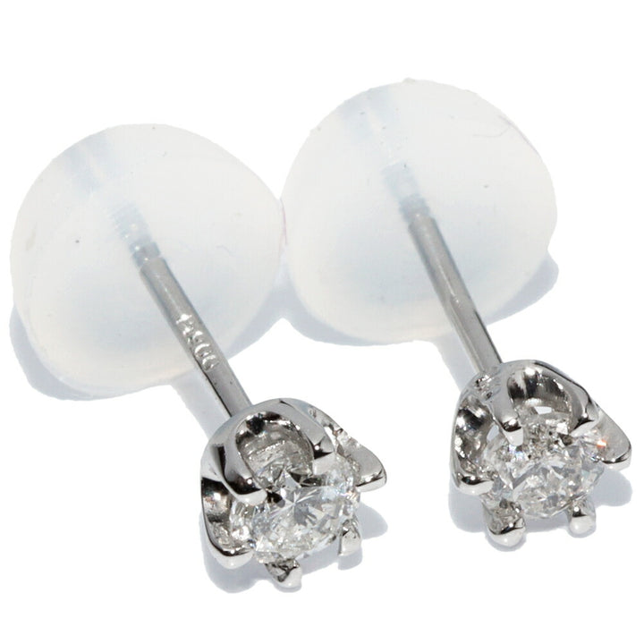 Platinum Pt900 Diamond Earrings