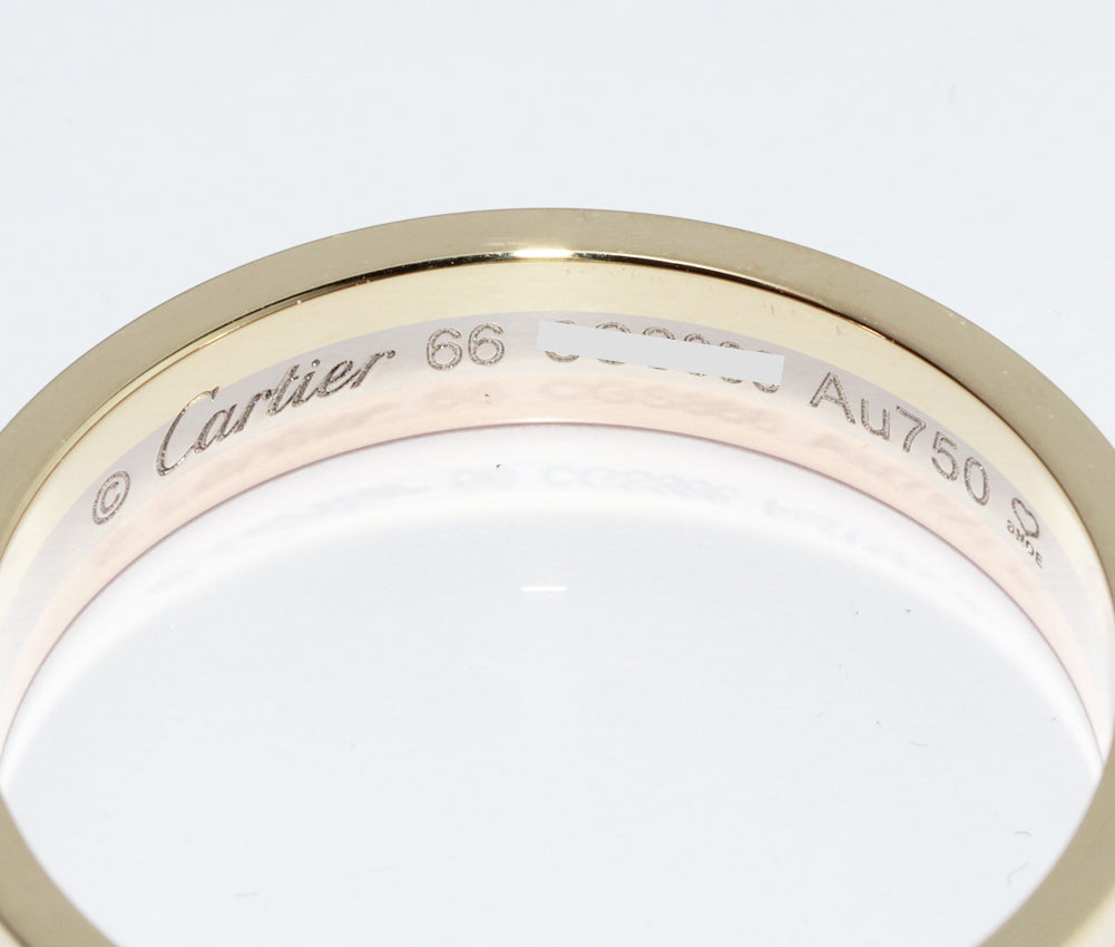 Cartier K18YG K18WG K18PG Vendome Ring B40521