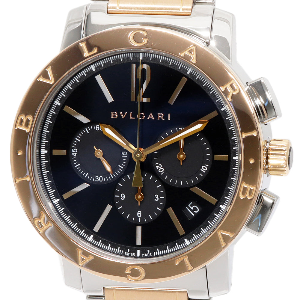 Bvlgari BB41SPGCH Automatic Watch Stainless Steel Pink Gold in Great Condition