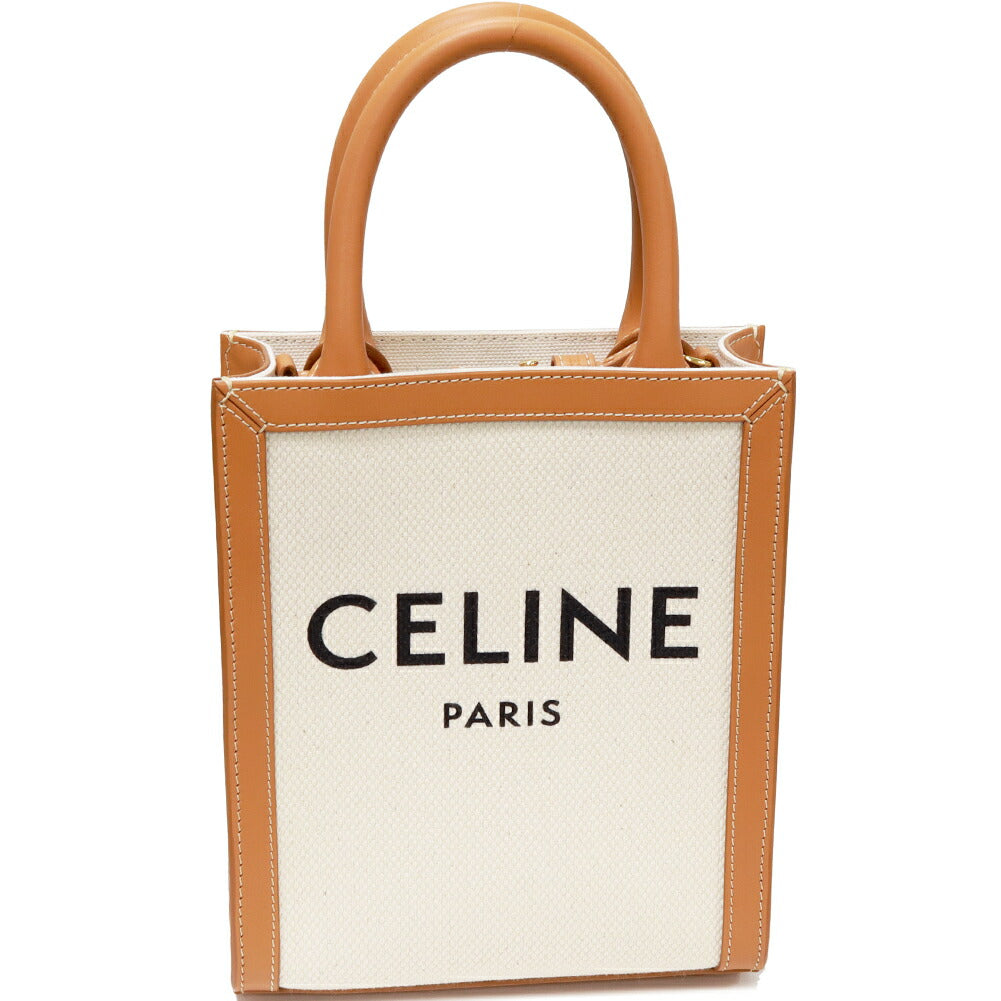 Celine Canvas Calf Mini Vertical Cabas 2WAY Bag