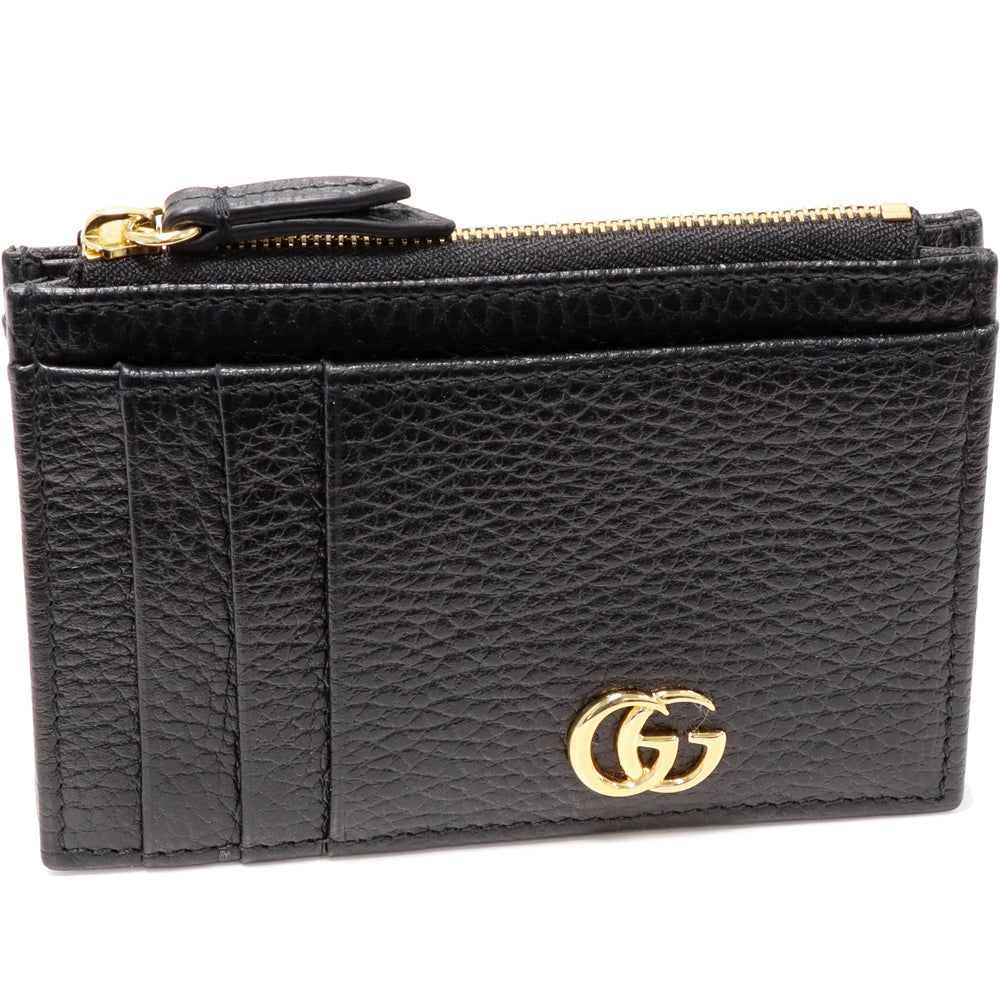 Gucci Card Case Coin Case Fragment Case Calf Black 574804 in Pristine Condition