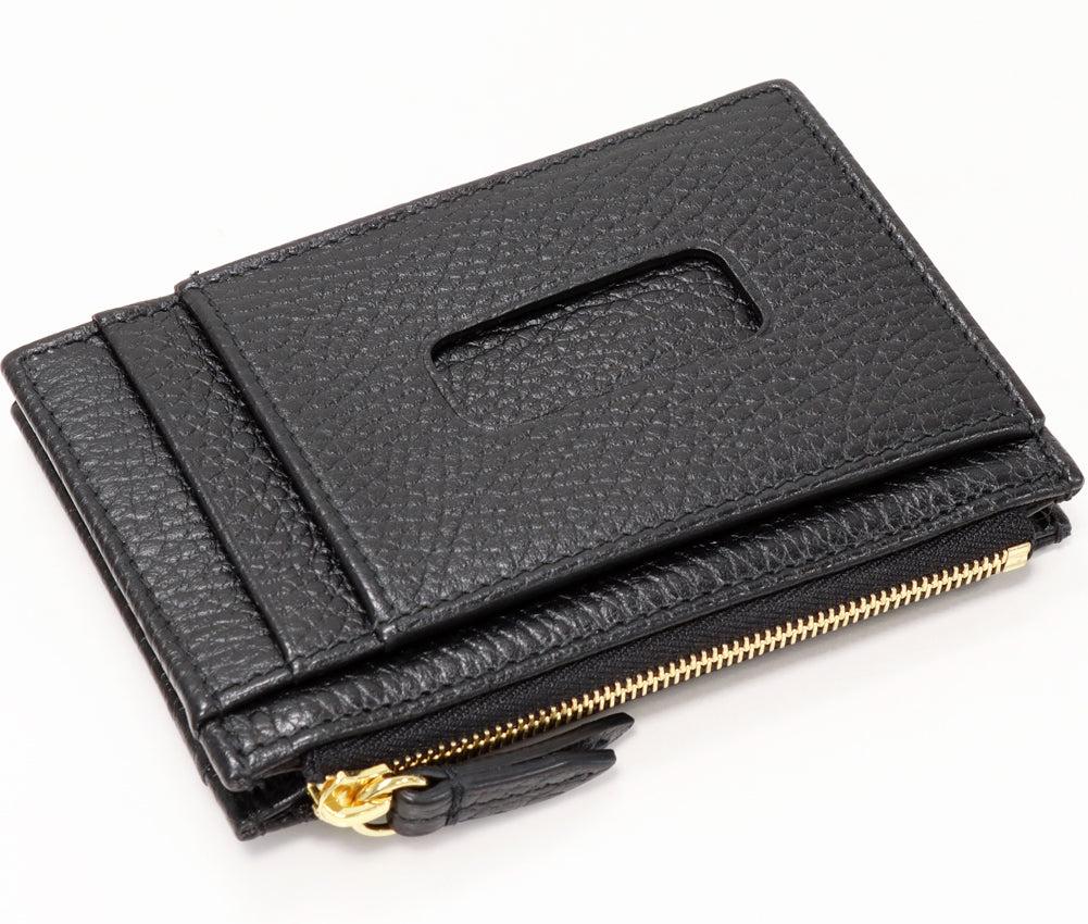 Gucci Card Case Coin Case Fragment Case Calf Black 574804 in Pristine Condition