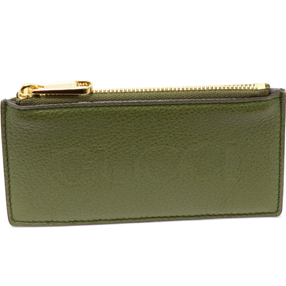 Gucci Fragment Case Card Holder Olive Green