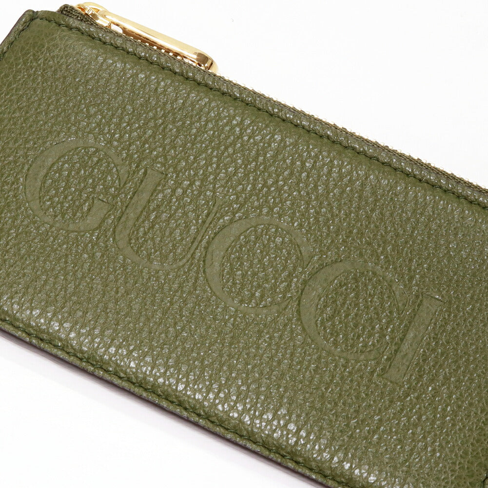 Gucci Fragment Case Card Holder Olive Green