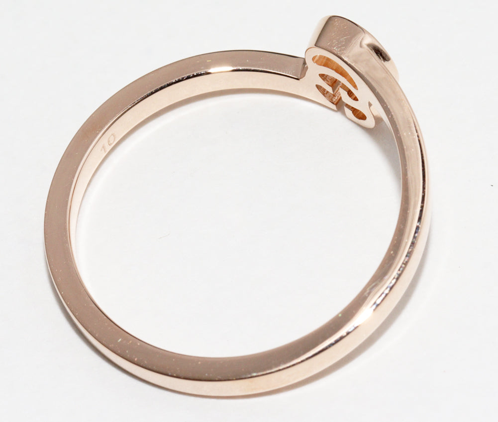 Gucci K18PG GG Running Ring #10 (9.5) in Great Condition