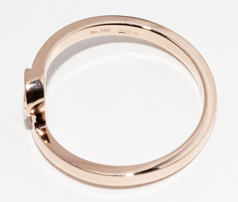 Gucci K18PG GG Running Ring #10 (9.5) in Great Condition