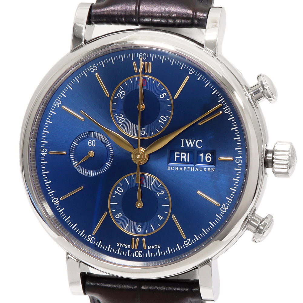 IWC Portofino Chrono IW391036 Stainless Steel Automatic Men's Watch in Great Condition