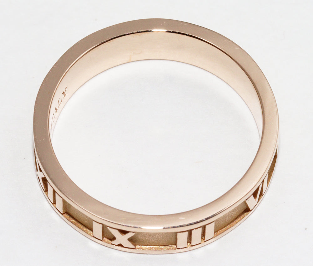 Tiffany & Co Atlas Narrow Ring K18PG