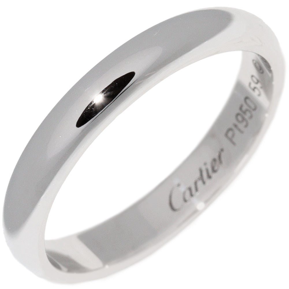 Cartier Pt950 Classic Wedding Ring B40367 in Great Condition