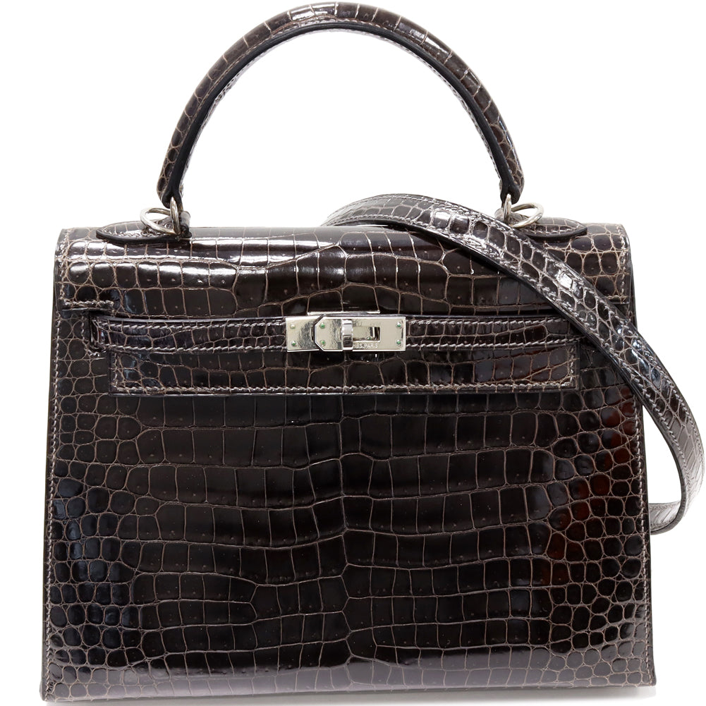 Hermes Kelly 25 Handbag Graphite