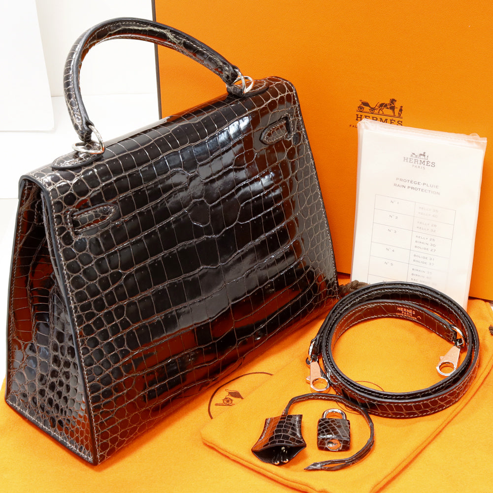 Hermes Kelly 25 Handbag Graphite